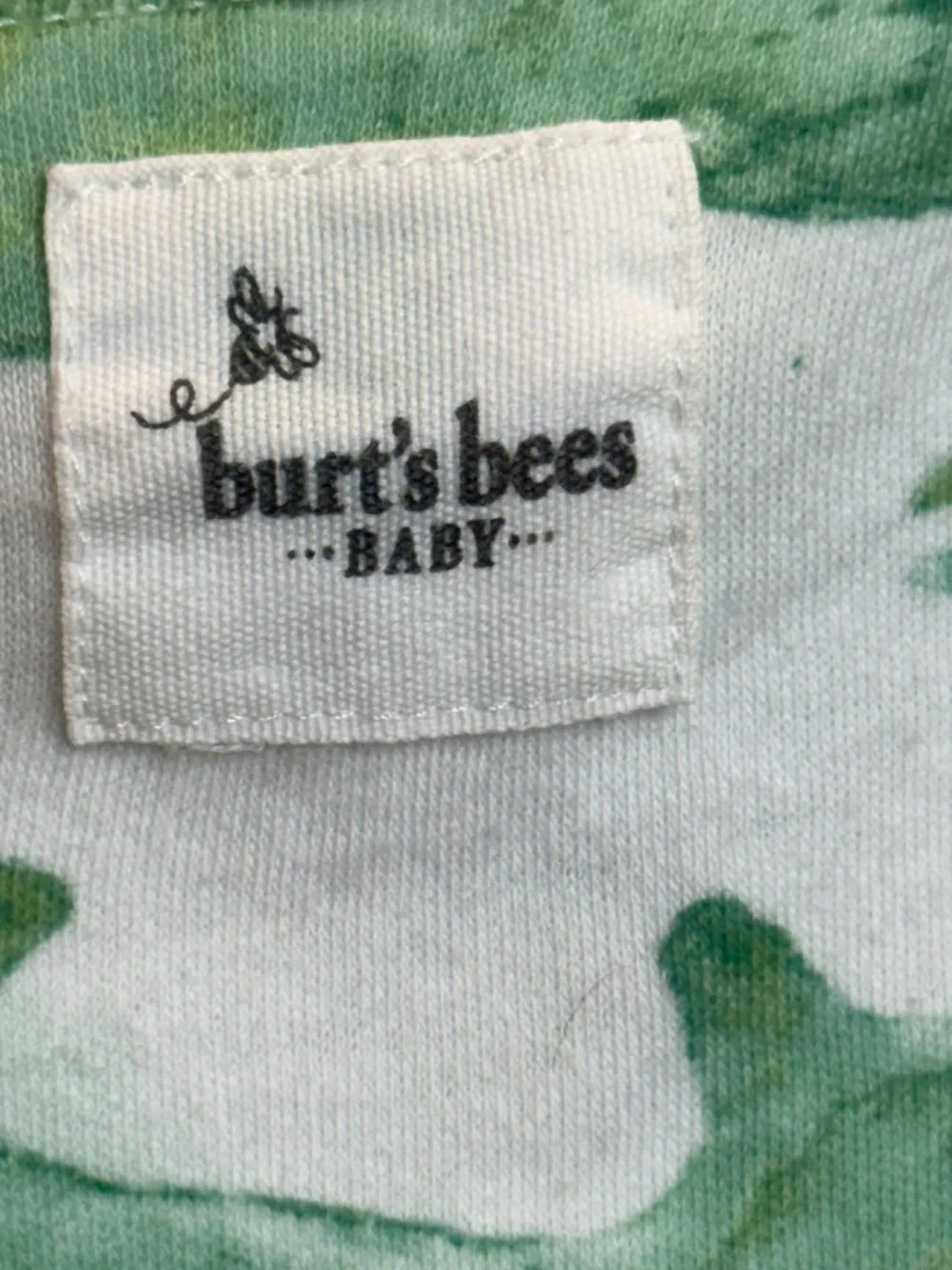 Burr’s Bees Baby Green Shamrock Footed Baby Sleeper 6-9 Months